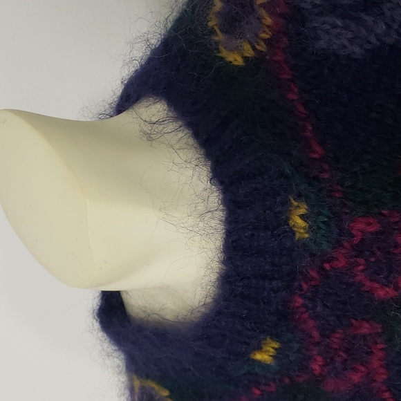 PREMIER COLLECTION PETITES PAISLEY MOHAIR BLEND LONG SLEEVE SWEATER WOMEN'S XS - Picture 6 of 10